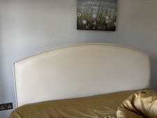 Dreams Bed Headboard Faux Leather King Sizes & cream color brilliant condition 