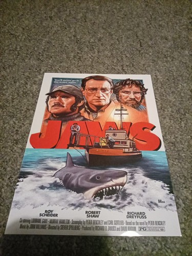Jaws metal sign - jaws,