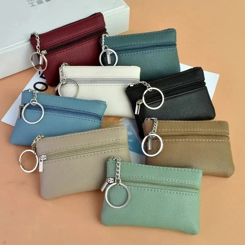 Mini leather wallet - leather,