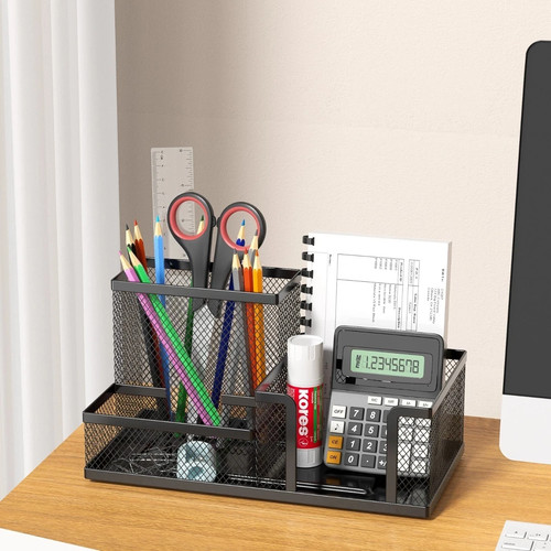 Metal mesh desk organiser - mesh,