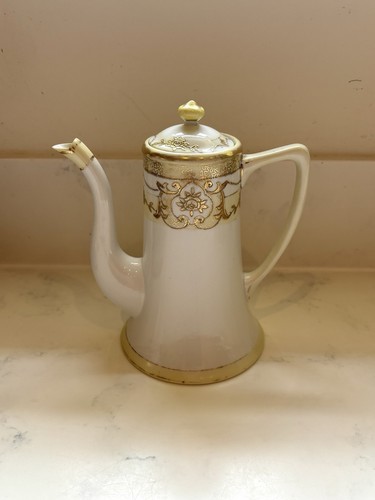 Noritake japan coffee pot gold - noritake,