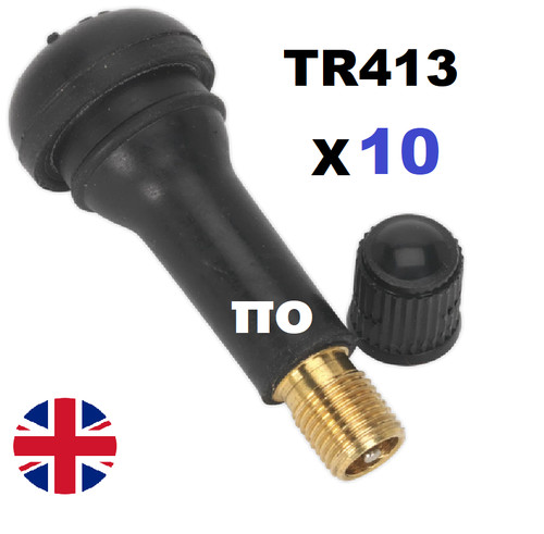 10x tr413 tubeless tyre - 10x, valves