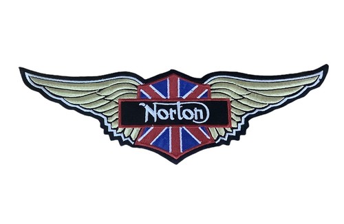 Motorcycle wings back patch - wings,