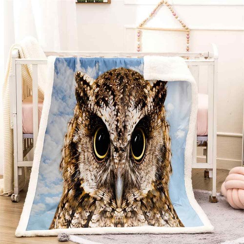 Big owl under the blue - big,