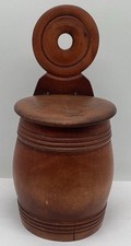 Antique treen salt - ,