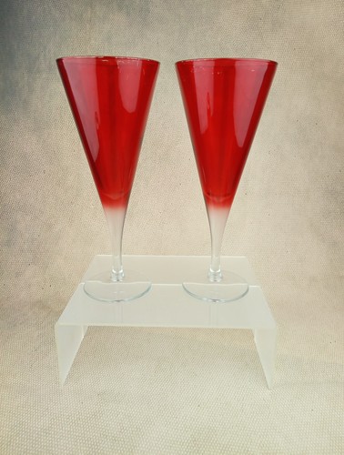 Vintage pair cranberry - pair,