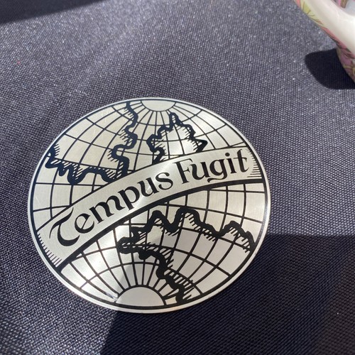 Decorative metal emblem tempus - metal,