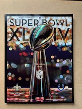 Super Bowl XLIV Program Indianapolis Colts v New Orleans Saints Stadium Version