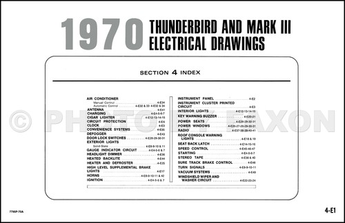 1970 mark iii and thunderbird - and,