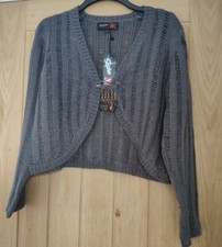 Nwt grey crop cardigan - grey,