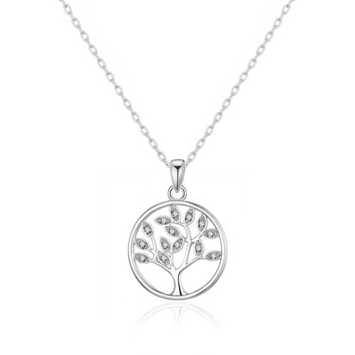 Silver plated tree life - silver,