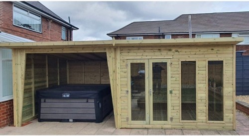 16x8 summer house - summer, garden