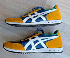 Onitsuka Tiger New York 1183A205 Mako Blue White Yellow Size 9 IMMACULATE RARE