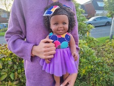 Afro African Black Doll 17"