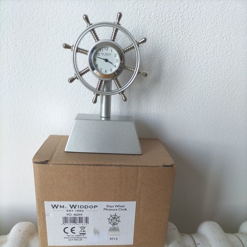 Miniature ship wheel clock - wheel,