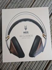 Meze Audio 99 Classics Walnut Gold Over-Ear Headphones with Luxury Design 