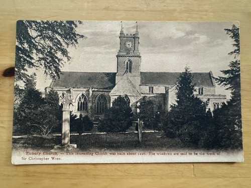 Postcard tisbury church - postcard,