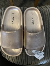 Next Girls Shoe Size 9 Rose Gold Chunky Sliders