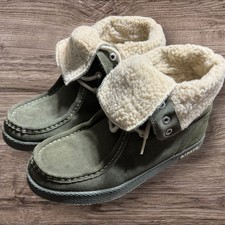 Ipath Shearling High Cats Green Suede Skateboard Shoes Boots Mens Size 11 Stash