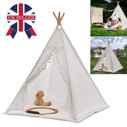 160cm large canvas kids teepee - 160cm,