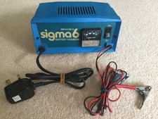 Bradex Sigma 6amp Portable Battery Charger (Mains Car /Motorbike)  12V  / 6V