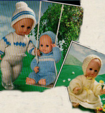Knitting pattern copy 2777.   Dolls clothes for 12 & 16 inch dolls.   DK/4ply