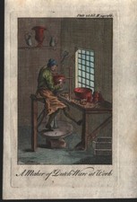 Antique engraving making delft