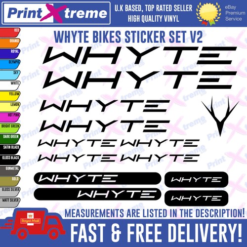 Whyte bike decal stickers - bike,
