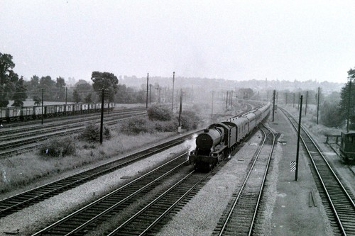 Steam locomotive 35mm slide - locomotive,