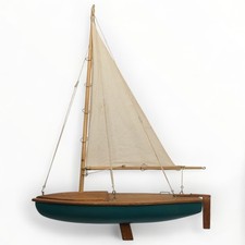 Vintage YACHT Wooden Model Toy