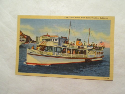 California postcard glass - postcard,