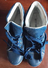 PAIR  OF  FUNKY  DENIM  STYLE  LACE  UP  SHOES  9 (43)  (POSSIBLY  7 / 8)
