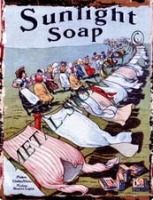 SUNLIGHT SOAP METAL WALL SIGN