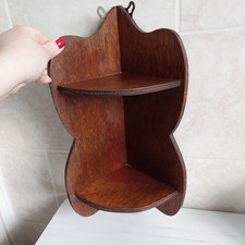 Vintage Wooden Corner Shelves