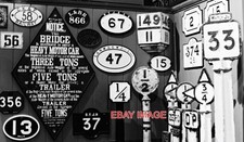 PHOTO  OLD RAILWAY SIGNS AT