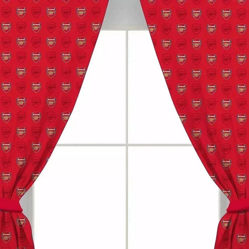Arsenal crest curtains - arsenal,