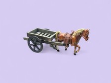 Dolls House Miniature Horse and Cart - 1:12 1/12th scale