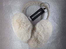 Pretty Little Thing Beige Soft Faux Fur Ear Muffs New with Tags Free Postage