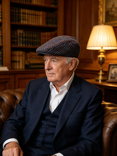 Vintage tweed flat cap - cap,