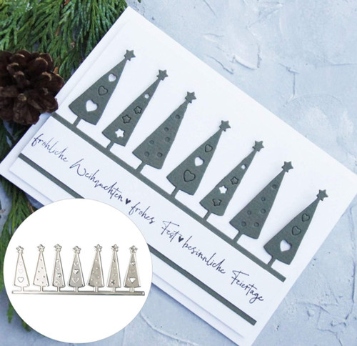 Christmas tree shape embossing - tree,
