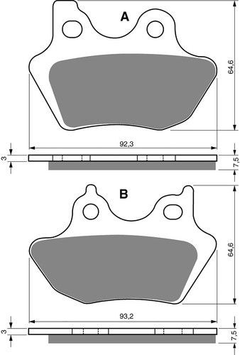 Brake disc pads rear - disc,