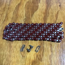  BICYCLE BMX CHAIN FOR 20 INCH BIKES SCHWINN OTHERS NOS RED