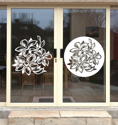 French door window stickers - french,