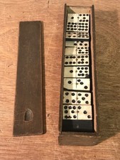 Antique double nine dominoes