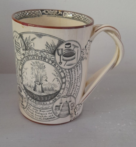 Antique adams creamware - antique, "god