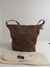 Marni Large Leather Hobo Bag