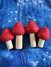 Papoose Felt Toadstools Waldorf Toy Myriad Babipur