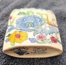 Masons Vintage Regency England China Match Holder/Toothpick Holder Floral Design