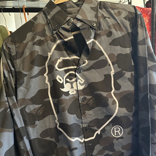 Bape bathing ape button up - ape,