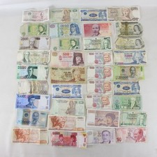 36x BANKNOTES Job Lot Foreign Currency Worldwide Mixed Vintage - EHB